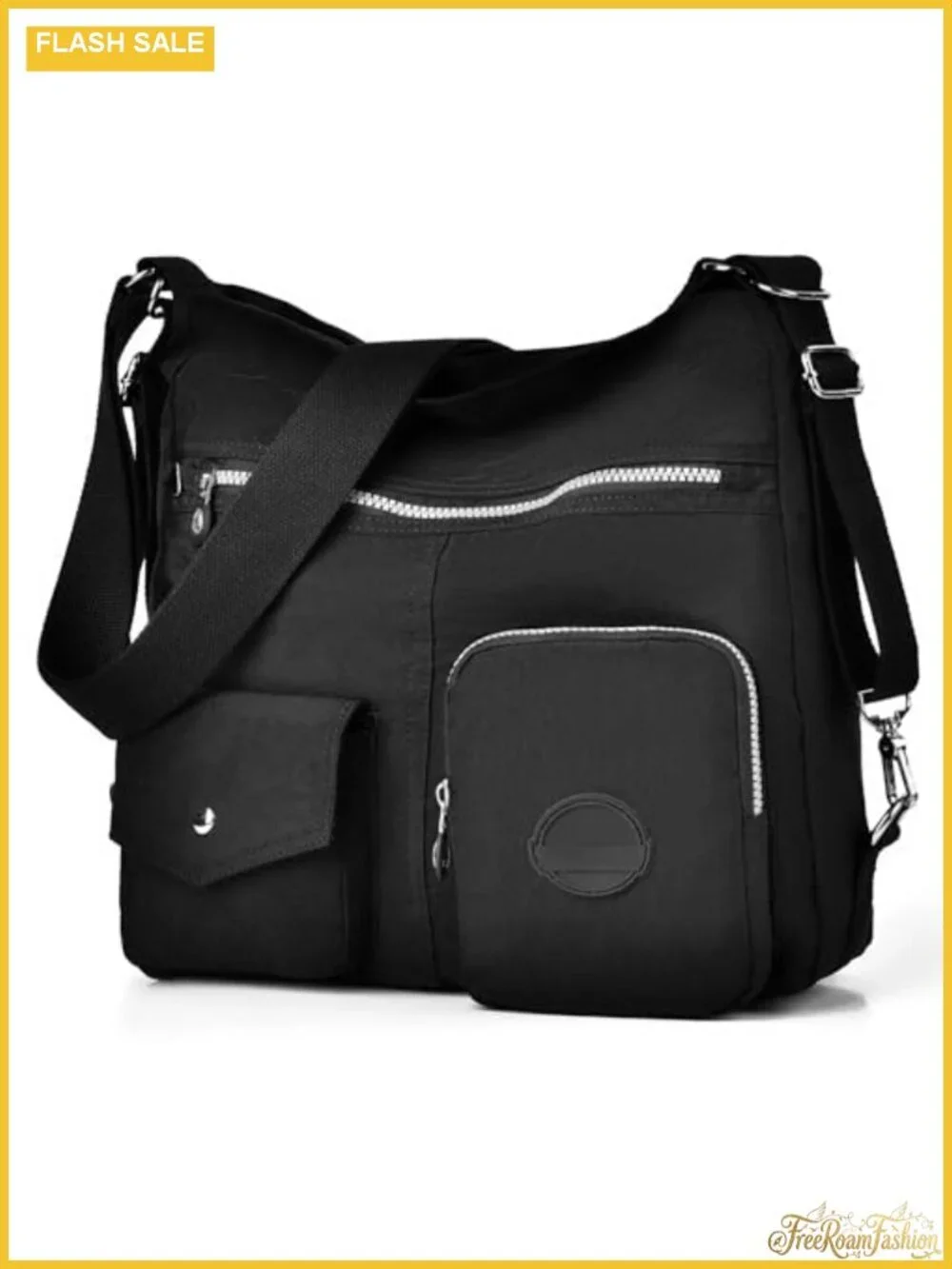 Large Nylon Hobo Purse Shoulder Crossbody Bag Convertible Backpack with RFID